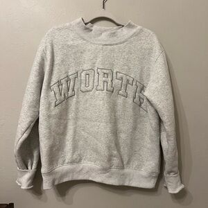 Stylish Gray Crewneck Sweater